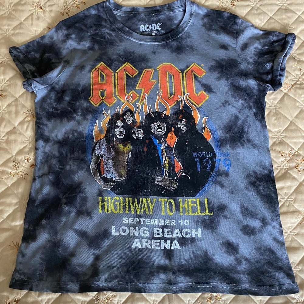 AC/DC Tour 1979 Premium Vintage Men's Adult T-Shirt Size